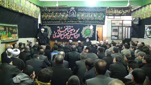 برگزاری مراسم عزاداری شهادت امام رضا (ع) با حضور آیت الله العظمی روحانی