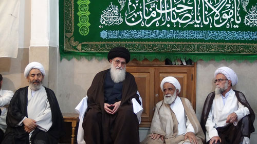 رگزاری مراسم جشن میلاد امام زمان (عج) با حضور آیت الله العظمی روحانی