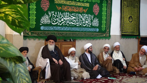 رگزاری مراسم جشن میلاد امام زمان (عج) با حضور آیت الله العظمی روحانی