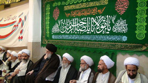 رگزاری مراسم جشن میلاد امام زمان (عج) با حضور آیت الله العظمی روحانی